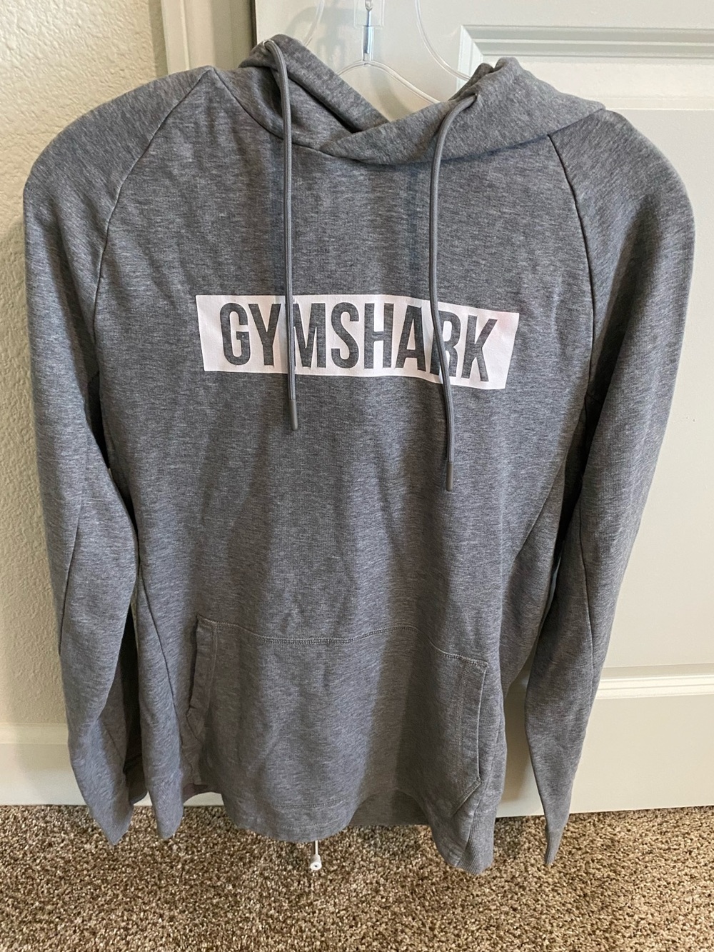 Gymshark Womens Gray Logo Pullover Hoodie